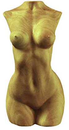 qazwsx Holzschnitzerei Skulptur Handgemalt Skulptur Nackte Frau Körper Sexy Figur Körper Kunst Handwerk Statue für Home Ornament Sammlerstücke Kunstwerke Geschenke 9 * 4 * 4CM