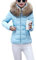 OMZIN Übergangsjacke Damen Outwear mit Taschen Parkajacke mit Echtfell Wintermantel Parka Mantel Reißverschluss Kapuzenjacken Blau XL
