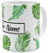printplanet® Tasse mit Namen personalisiert - Motiv: Dschungel - individuell gestalten - Farbvariante Weiß