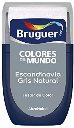 Bruguer Tester Colores del Mundo Pintura para paredes monocapa Escandinavia Gris Natural