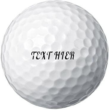 OXYEFEI Golfball mit Gravur Wunschtext, Individually Printed with Your Text,Golfsport Dein Text Personalisieren,Golfball mit Gravur Initialen für Golfspieler (1 Stück)