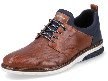Rieker Herren Low-Top Sneaker 14450, Männer Halbschuhe,Freizeitschuhe,Turnschuhe,Laufschuhe,straßenschuhe,Strassenschuhe,braun (22),43 EU / 9 UK
