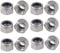 TERF® M20 Nylon Insert Hex Steel Nut M20 (20mm) Self Locking Nylock Hex Nuts - Pack of 4