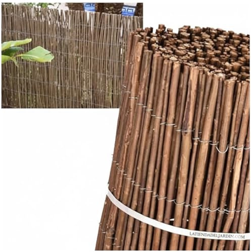 Suinga - CLÔTURE EN OSIER NATUREL ÉPAISSE 2 x 3 m, occultation 85%