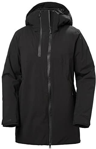 Damen Helly Hansen W Nora Long Insulated Jacket, Schwarz, S