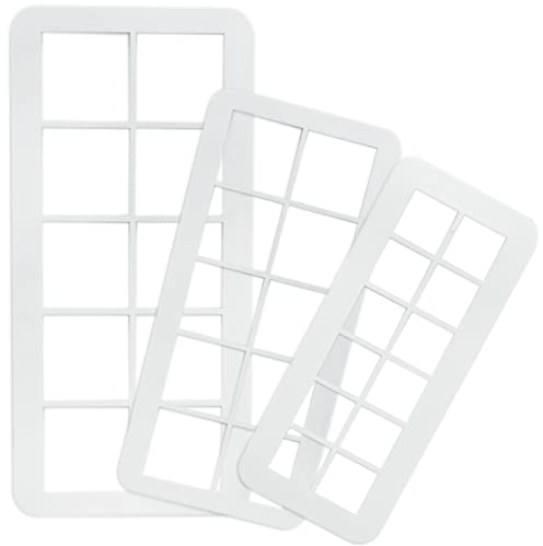 Square Cookie Cutter -Cookie Cutter Set Geometric Multicutter-Square Cake Fondant Cutter - 3 Size Square Biscuit Cutters Cake Decorating (Square)