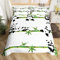 Bambou Panda Literie C'est mignon Panda Comfort set 140x200cm Enfants garçons filles adolescents animaux mignons couvercle de lit noir et blanc respirable couvercle de plante couvercle de lit