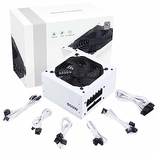 Simpletek - Alimentatore ATX Full Modulare 650W 80+ Bianco | RTX GTX Gaming PC