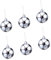 HOMSFOU 6 Stück Große Baseball-Bälle Abschlussball-Anzug Halloween-Dekorationen Mini-Halloween-Dekorationen Für Den Innenbereich -Ornament Fußball-Weihnachtsbaum-Anhänger
