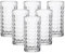 simpa Premium Diamond Parten Hi-Ball Glasses 278ml Set of 6