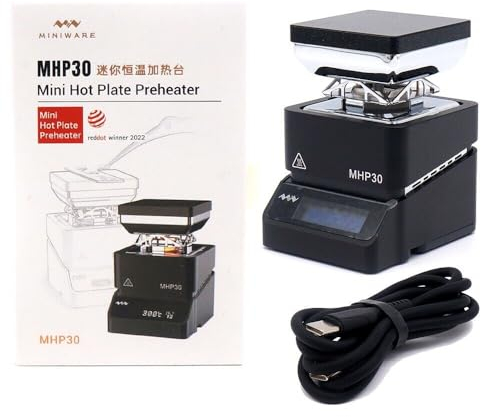 MINIWARE MHP30 Heiß Plate Preheater 60W 30x30mm Heizung Mini Smart Konstante TemperaturHeiß 100-350 ° C Lötkolben Werkzeug Lötstation