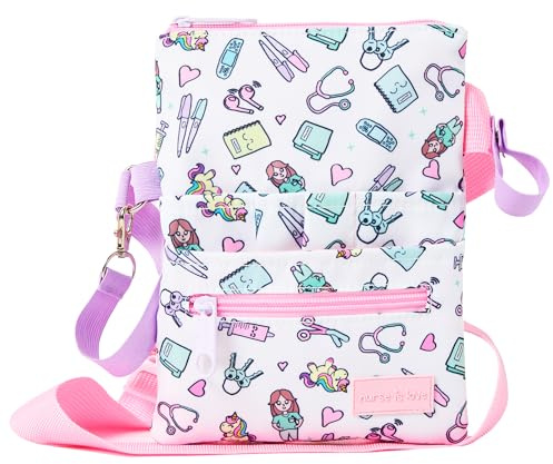 Nurse Is Love Bauchtasche Damen - Gürteltasche Arbeit für Krankenschwester | Taschen Organizer Multi-Fach Ideal für Verbandschere, Pupillenleuchte & Pflege zubehör | Krankenschwester Zubehör