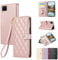 Vaitasy Custodia per Samsung Galaxy A12 Pelle PU Cerniera Custodia a Portafoglio per Galaxy A12 Custodia con Magnetica Flip Stand Case Cover Oro rosa