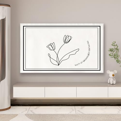 JANEMUA Copertura per display TV all-inclusive, protezione per schermo TV a forma di cartone animato, elastico, antipolvere, universale, per superfici curve/desktop, C ||32-39