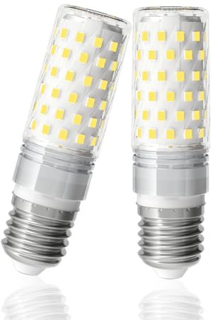 LUTW LED Maiskolben E27 6000K Kaltweiß, 10W LED Glühbirne E27 Ersetzt 130W Glühlampe, Extra Hell 1510LM Mais Glühbirne für Kronleuchter, Wandlamp, Nicht Dimmbar, AC 220-240V, 2 Stück