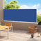 Brokky Toldo Lateral retráctil toldo Exterior toldo Lateral toldo Exterior toldo Lateral retráctil Exterior para Patio Azul 200x500 cm