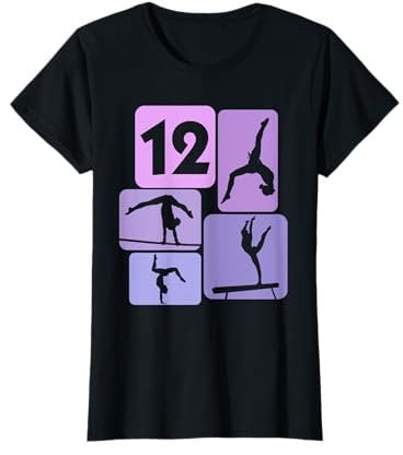 12. Geburtstag Mädchen Turnerin Tänzerin 12 Jahre Turnen T-Shirt