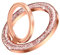 YINLAI Bling Magnetic Mobile Phone Ring Holder, Rotating Magnet Phone Grip Stand For iPhone 12/13/14/15/16 Series (Except 16e), Rose Gold