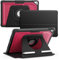 SLLMYYX Custodia per iPad 10,2 9a/8a/7a generazione 2021/2020/2019 - Smart Cover magnetica, spegnimento automatico, supporto multi-angolo, rosso
