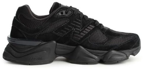 New Balance Kid's 574 V1 Lace-Up Sneaker, Triple Black Suede