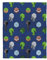 Carbotex Minecraft Coral Fleecedecke Kuscheldecke 130 x 170 cm