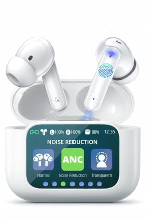 META PANTHER ear buds touch screen Wireless Earbuds Bluetooth 5.3 USB C Mini Headphones ear buds with Microphone Hi-Fi Stereo Sound Deep Bass ENC/ANC Noise Cancelling 35H Playtime Water-Resistant