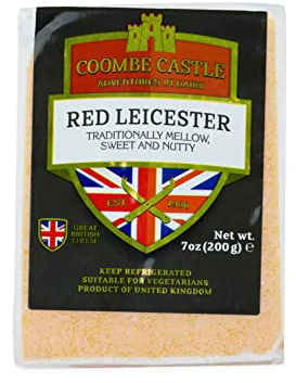 DEVON CREAM COMPANY RED LEICESTER Käse 2x 200g Stk. english Leicestershire cheese Cheddar Alternative englischer Hartkäse passt zu Gratin Burger Nüssen Käseplatte Fondue Wein Pflaumen
