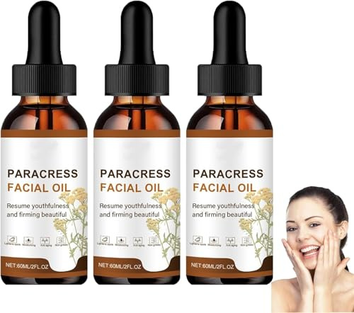 Parakresse-Gesichtsöl für Damen – Straffendes Anti-Aging-Gesichtsöl – Natürliches, feuchtigkeitsspendendes & aufhellendes Serum – Reduziert feine Linien & Falten