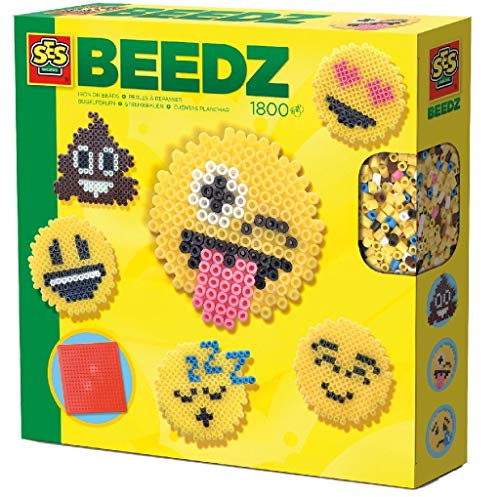 SES Creative 06231 Beedz Emoticons Iron On Bead, Mixed