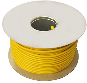 Ali's DIY 1.5 mm Arctic 3 Core Flex Cable - Yellow - 100 Metre Full Roll