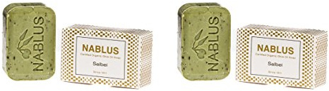2er Set - Nablus Soap, Sorte: Salbei, handgemacht und palmölfrei, 2x100g