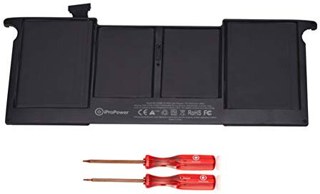 iProPower A1406 A1495 Laptop Ersatz Akku für MacBook Air A1465 A1370 11''inch (zwischen 2011 2012 2013 Early2014 2015 Version)