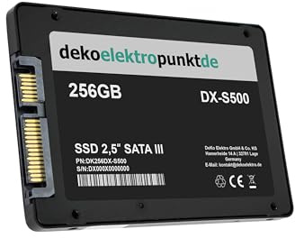 dekoelektropunktde 256 Go Disque Dur SSD Convient pour Toshiba Satellite C55-C-1F6 C55-C-1F7 C55-C-1FM C55-C-1FN57, Remplacement Alternatif