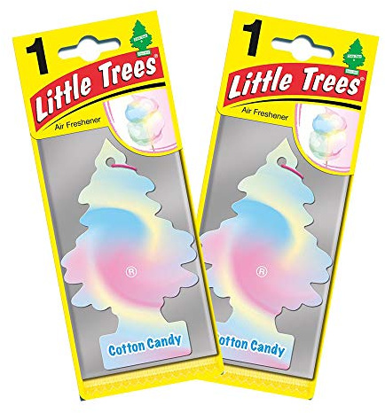 LITTLE TREES Car Air Freshener Twin Pack - Cotton Candy