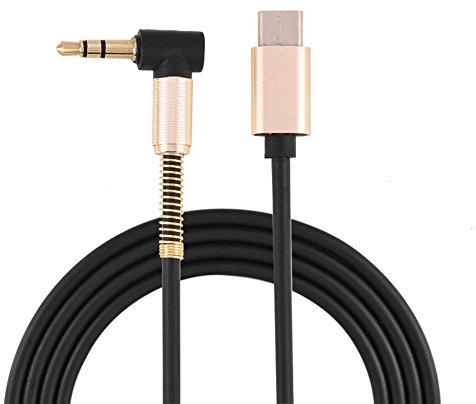 ASHATA USB C auf 3,5 mm Audiokabel 1M, Typ C-Stecker auf 3,5 mm Aux-Klinkenkabel mit vergoldeten Typ C-Smartphones Bluetooth-Lautsprecher Autolautsprecher