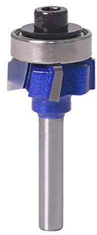 Gasea 1/4 Inch Shank Round Edge Trimming Router Bit, 4 Teeth Corner Rounding Milling Cutter Tool for Woodworking 1/4 * 5/128 (R1)