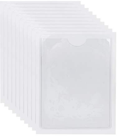 Etikettenhalter-Tasche 10er-Set Selbstklebende Kartenhalter PVC Kompakte Größe 7 2 X 10 cm Für Büro Schule Reisen