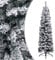 vidaXL Schlanker Künstlicher Weihnachtsbaum Beschneit Christbaum Tannenbaum Dekobaum Kunstbaum Weihnachten Dekoration Weihnachtsdeko Grün 150cm PVC