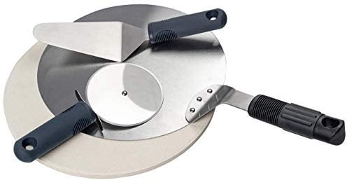 ACTIVA Pizza Liebhaber Set Pizzastein Pizza Stein Pizzaheber Pizzaschaufel Pizzaschieber Pizzaschneider Pizzaroller