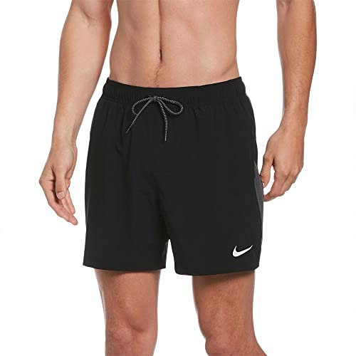 Nike Swim 5 Volley Short NESSB500 (S, Black/Grey)