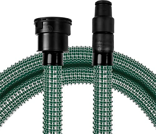 PRIMEBAG - Gewebeschlauch kompatibel mit AEG, Bosch, Eibenstock, Maffell, Starmix, Stier uvm. - MADE IN GERMANY - Extrem robust und flexibel - Bestleistung beim Saugen (8 Meter, Grün)