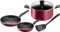Tefal Lot de 5 pièces, Poêles 20/24 + faitout 24 cm + couvercle + spatule, Pas d’induction, Revêtement antiadhésif, Indicateur de chaleur Thermo-Signal, Poignée ergonomique, Super Cook B460S584