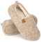 EverFoams Damen Warme Hausschuhe Kunstwolle Memory Foam Geschlossen Pantoffeln, Khaki,38/39 EU