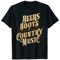 Lustige Bierstiefel & Country Musik Country Western T-Shirt