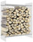FIRBNUS Porta Legna Trasparente 80x35x100 cm in Vetro Temperato Portalegna da Ardere Scaffalatura Portalegna Firewood Rack Garden Shed Legnaia da Esterno Mobili da Esterno Portalegna da Esterno