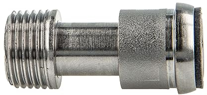 tecuro Radiator Spout with Euro Cone x 1/2 Inch (DN15) Male Thread, Nickel-Plated Brass