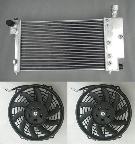 Radiador de aluminio + ventiladores para Peugeot 106 GTI Rallye/Citroen SAXO/VTR VTS 1991-2001 Manual