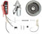 JDBDU Kit avviamento elettrico motore per Honda GX340 11HP & GX390 13HP – 12 V, alluminio, avviatore, avviatore, kit di accensione, volano, interruttore chiave, bobina, copertura ventola
