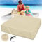 Square Sandbox Cover Waterproof Sand Pit Cover 125×125cm / 155x155cm / 185x185cm / 200x200cm Sandpit Pool Protection Cover,125×125cm,Beige