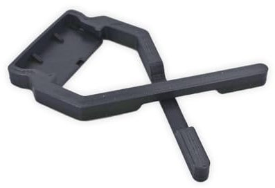 Supporto Auto per nuovo Telepass 2023 e 2024 - Design Elegante e Sicuro, Sgancio Rapido e Adesivo extra-forte (Nero, Normale)